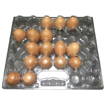 Clamshells PET Disposable plastic blister egg tray chicken egg cartons 28  eggs packers with handle